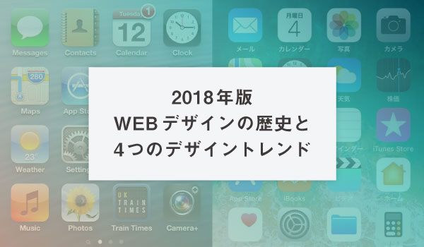 2018年版 Webデザインの歴史と4つのデザイントレンドを紹介 株式会社パンタグラフ