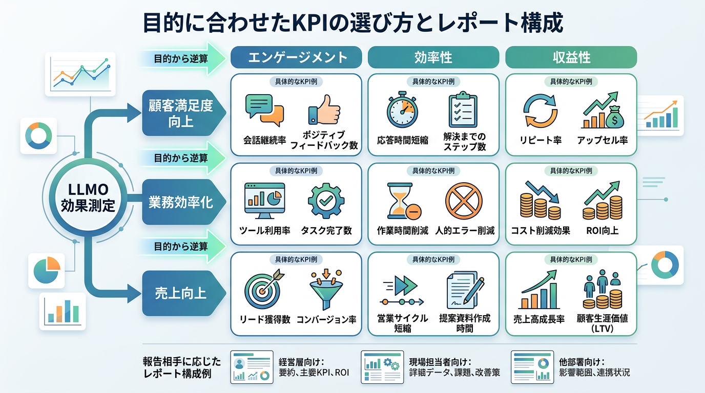 目的に合わせたKPIの選び方とレポート構成